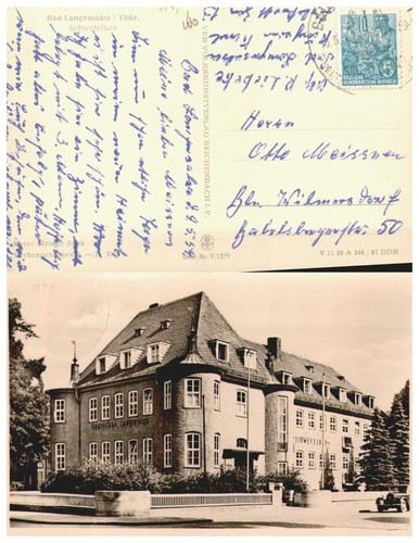 Ansichtskarte bad langensalza - ansichtskarte,