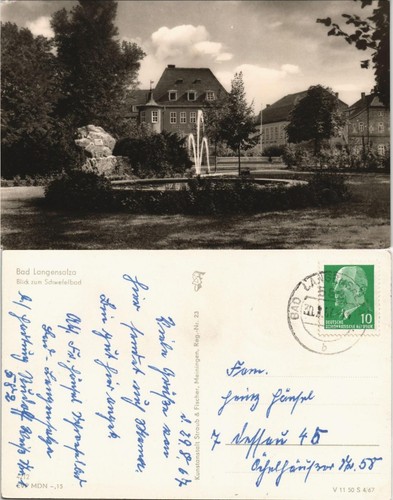 Ansichtskarte bad langensalza - ansichtskarte,