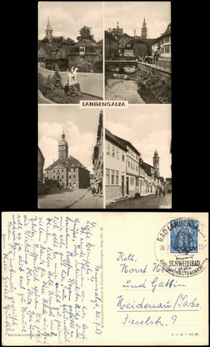 Ansichtskarte bad langensalza - bad,
