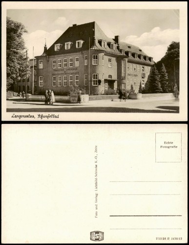 Ansichtskarte bad langensalza - bad,