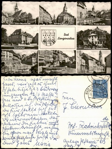Ansichtskarte bad langensalza - bad,