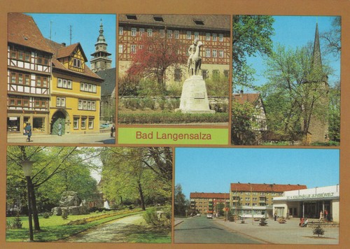 Ansichtskarte bad langensalza - ansichtskarte,