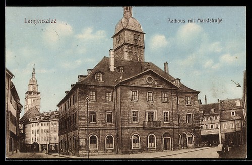 Ansichtskarte bad langensalza - ansichtskarte,