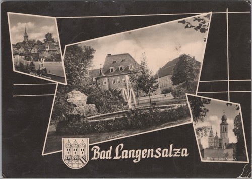 Alte ansichtskarte bad - ansichtskarte,