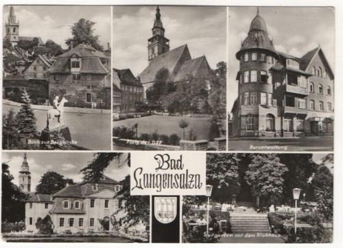 Ansichtskarte bad langensalza - bad,